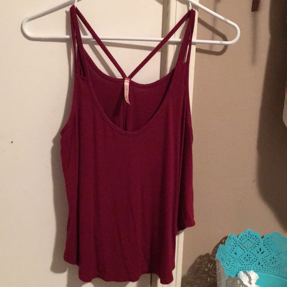 Velvet Red Tank Top